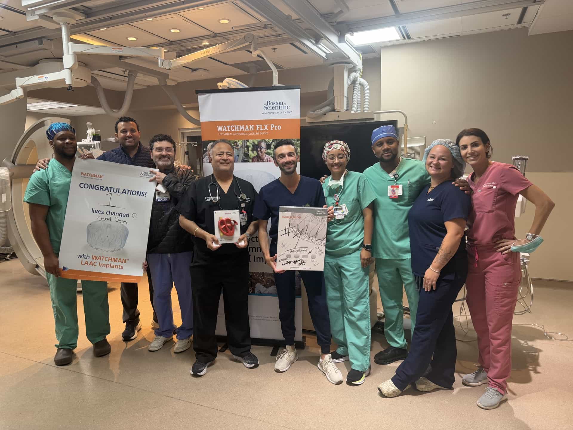 Good Samaritan Medical Center completes First WATCHMAN FLX™ Pro Procedure - Group pic 1 of 2