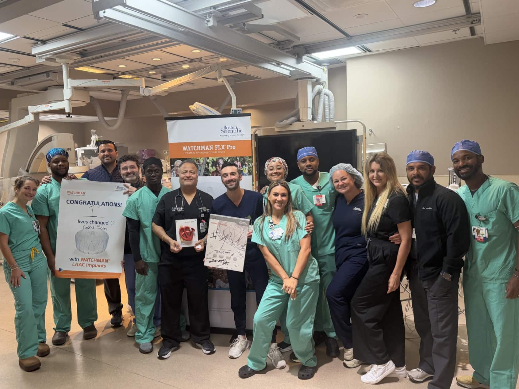 Good Samaritan Medical Center completes First WATCHMAN FLX™ Pro Procedure - Group pic 2 of 2
