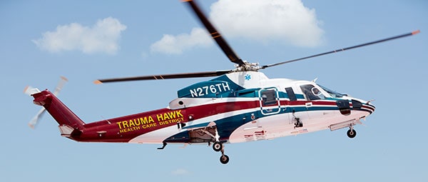 Trauma Hawk air ambulance helicopter