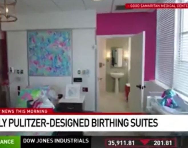 lilly-pulitzer-birthing-suites-profiled-on-cbs-12-news-659x519